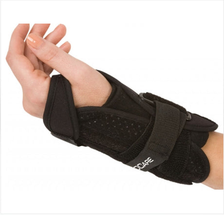 Wrist Brace ProCare® Quick-Fit® Felt / Nylon Right Hand Black One Size Fits Most - BeHope