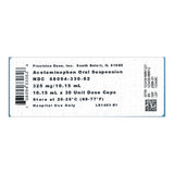 Children's Pain Relief 325 mg / 10.15 mL Strength Acetaminophen Oral Suspension 30 per Case - BeHope