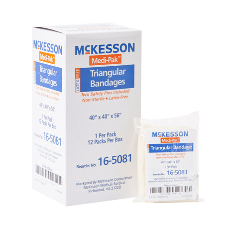Triangular Bandage / Arm Sling McKesson Safety Pin One Size Fits Most - BeHope