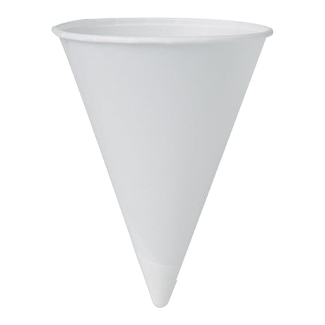 Paper Cone Cup Bare® 4 oz. White Paper Disposable - BeHope