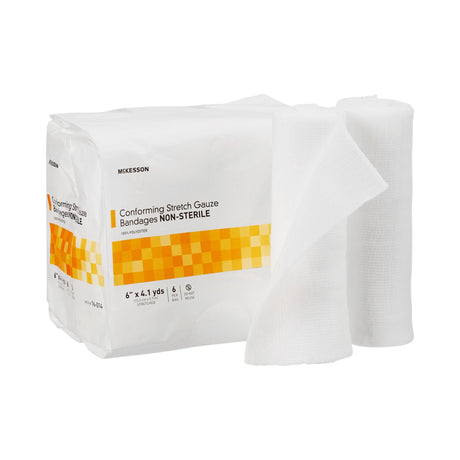 Conforming Bandage McKesson 6 Inch X 4-1/10 Yard NonSterile 6 per Pack - BeHope
