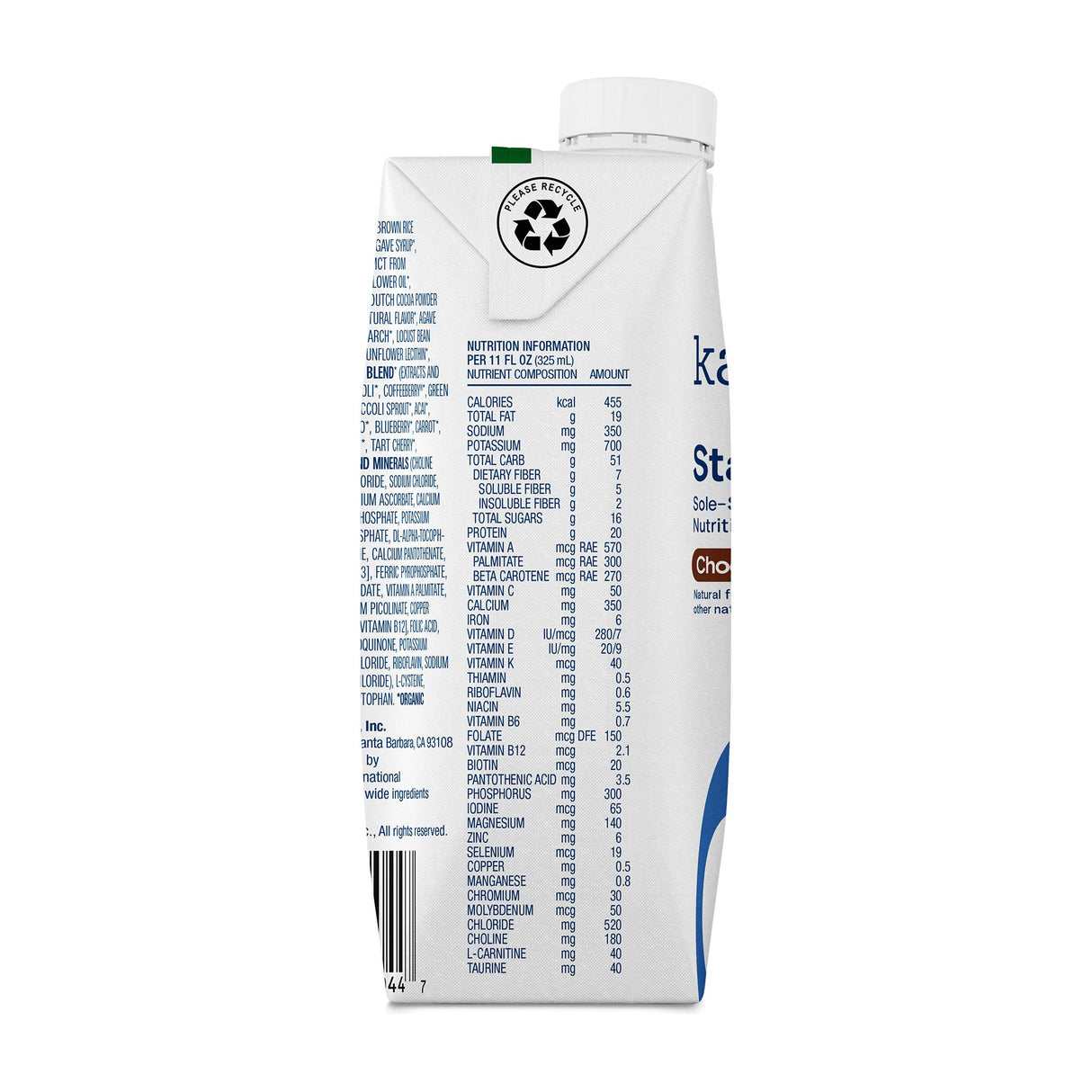 Oral Supplement Kate Farms Standard 1.4 Chocolate Flavor Liquid 11 oz. Carton - BeHope