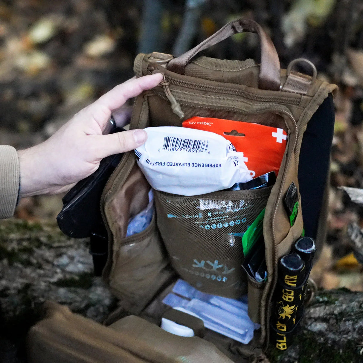 First Aid Kit My Medic™ The MEDIC Standard 10 Person Gray Standard Backpack - BeHope
