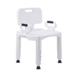 Bath Bench McKesson Removable Arms Plastic Frame Removable Backrest 21-1/4 Inch Seat Width 350 lbs. Weight Capacity - BeHope