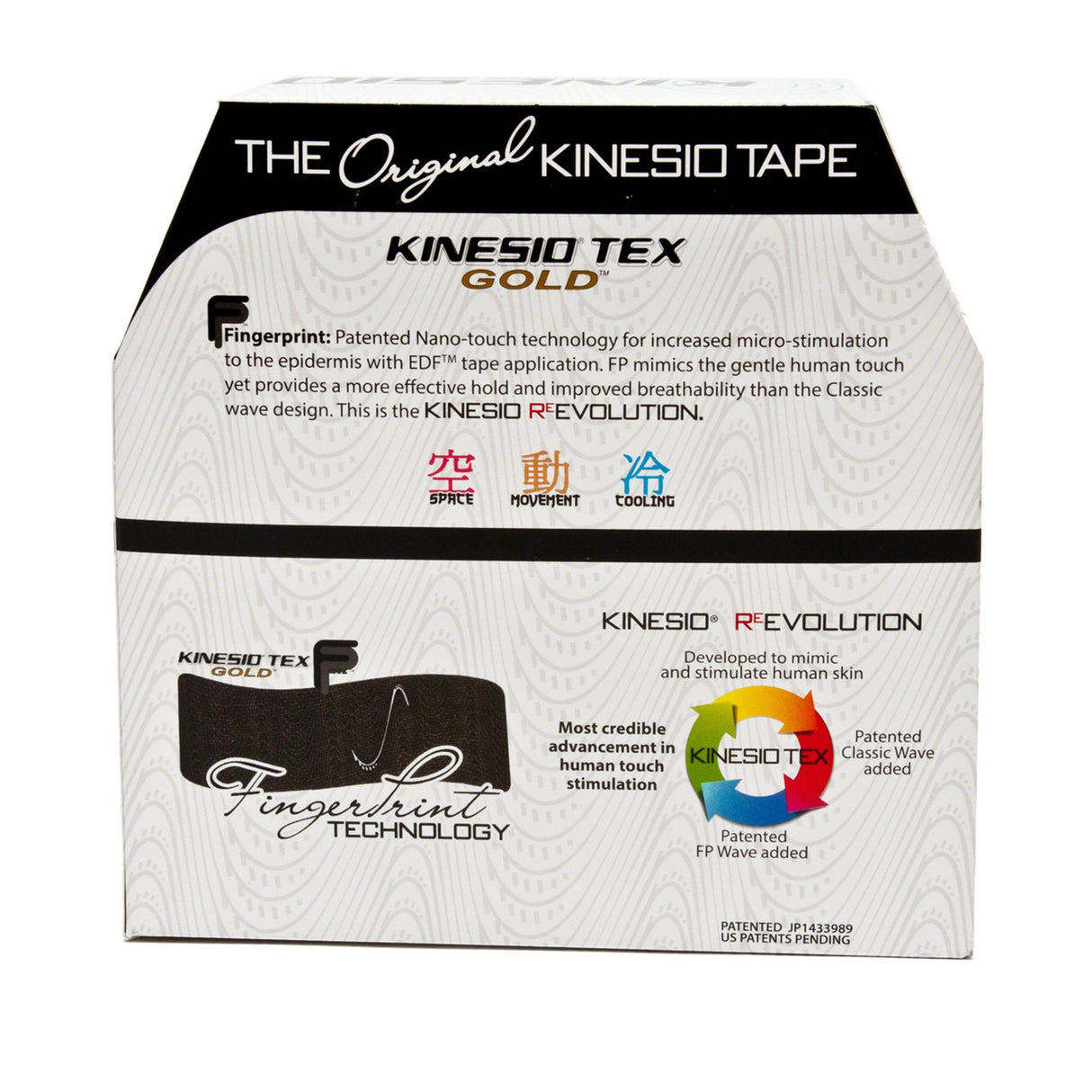 Kinesiology Tape Kinesio® Tex Gold™ FP Black 2 Inch X 34 Yard Cotton NonSterile - BeHope