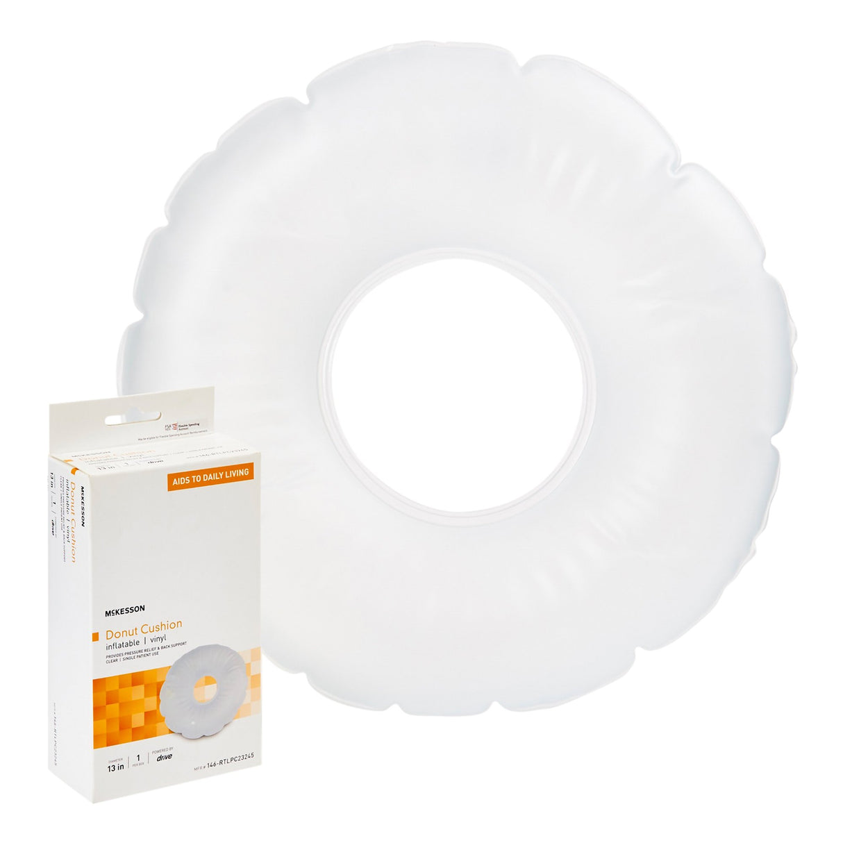 Donut Seat Cushion McKesson 13 Inch Diameter X 3 D Inch Vinyl - BeHope