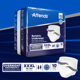 Unisex Adult Absorbent Underwear Attends® Bariatric Pull On with Tear Away Seams 3X-Large Disposable Heavy Absorbency - BeHope