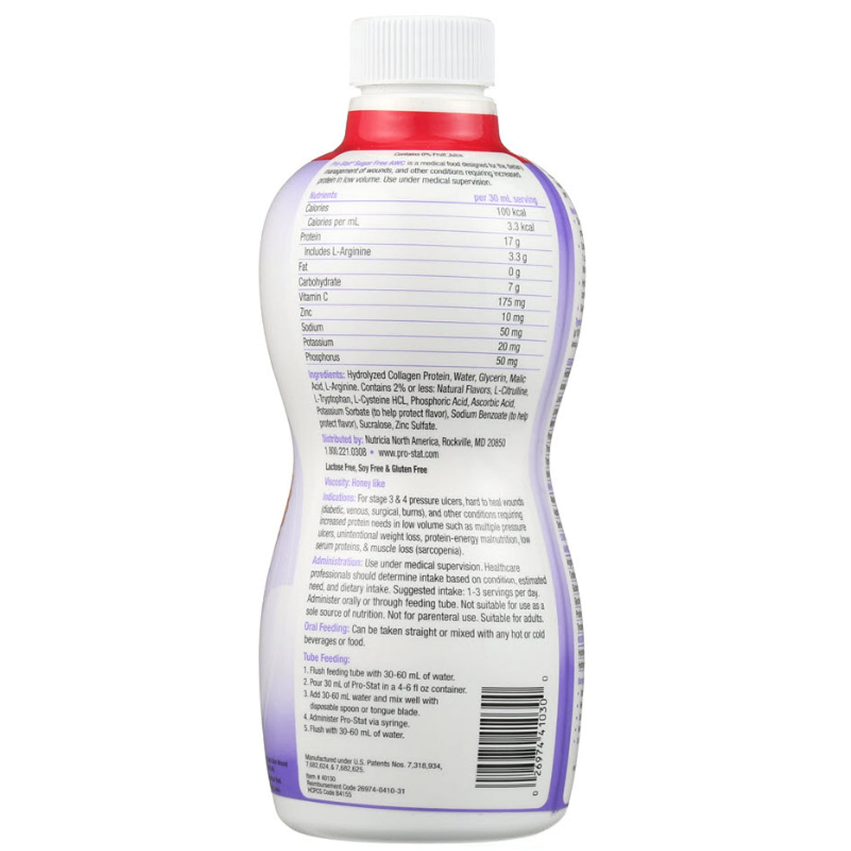 Oral Supplement Pro-Stat® AWC Wild Cherry Punch Flavor Liquid 30 oz. Bottle - BeHope