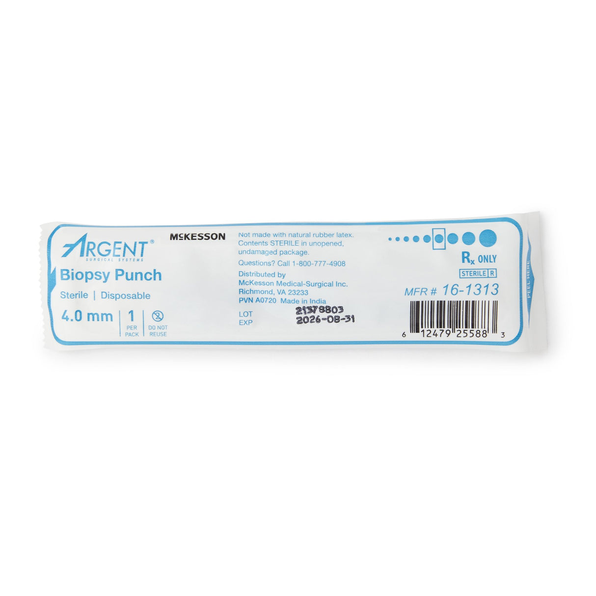 Biopsy Punch McKesson Argent™ Dermal 4 mm - BeHope