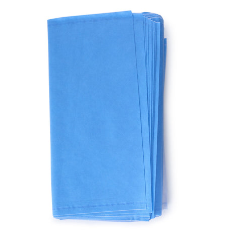 QUICK CHECK* H400 Sterilization Wrap White / Blue 24 X 24 Inch Dual Layer SMS Polypropylene Steam / EO Gas / Hydrogen Peroxide - BeHope