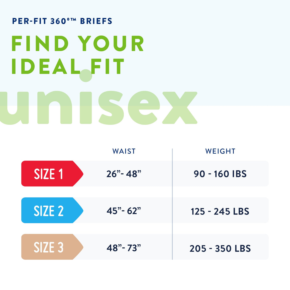 Unisex Adult Incontinence Brief Prevail® Per-Fit 360°™ Size 3 Disposable Heavy Absorbency - BeHope