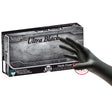 Exam Glove NitriDerm® Ultra Black Medium NonSterile Nitrile Standard Cuff Length Textured Fingertips Black Chemo Tested / Fentanyl Tested - BeHope