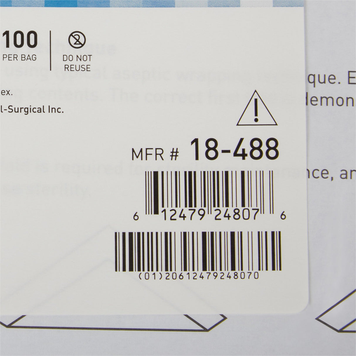 McKesson Sterilization Wrap Blue 24 X 24 Inch Single Layer Cellulose Steam / EO Gas - BeHope