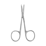 Stitch Scissors MeisterHand® Spencer 3-1/2 Inch Length OR / Surgical Grade German Stainless Steel NonSterile Finger Ring Handle Straight Blunt Tip / Blunt Tip - BeHope