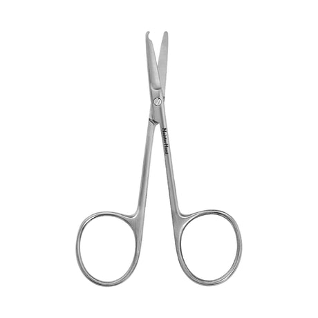 Stitch Scissors MeisterHand® Spencer 3-1/2 Inch Length OR / Surgical Grade German Stainless Steel NonSterile Finger Ring Handle Straight Blunt Tip / Blunt Tip - BeHope