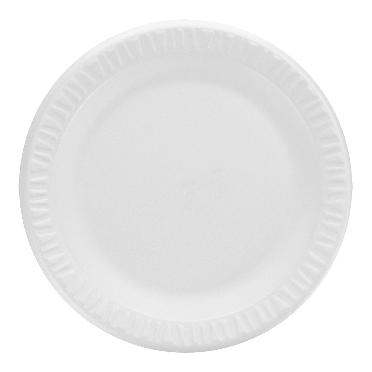 Plate Dart® Concorde® White Single Use Nonlaminated Foam 9 Inch Diameter - BeHope
