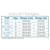Reusable Blood Pressure Cuff and Bulb Adcuff™ 19 to 27 cm Arm Nylon Cuff Small Adult Cuff - BeHope