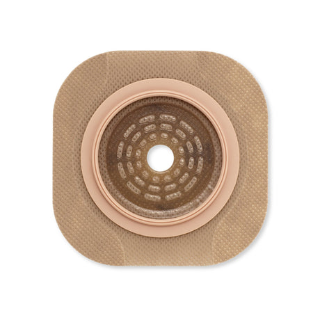 Ostomy Barrier New Image™ Flat CeraPlus™ Precut, Extended Wear Adhesive Tape Borders 1-3/4 Inch Flange Green Code 1 Inch Opening - BeHope