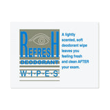 Deodorant Towelette PDC® Refresh Deodorant Wipes™ Individual Packet Scented 50 Count - BeHope