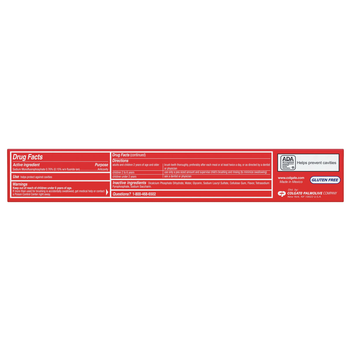 Toothpaste Colgate® Cavity Protection Regular Flavor 6 oz. Tube - BeHope