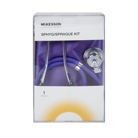 Reusable Aneroid / Stethoscope Set McKesson Brand 23 to 33 cm Adult Cuff Dual Head Sprague Stethoscope Pocket Aneroid - BeHope