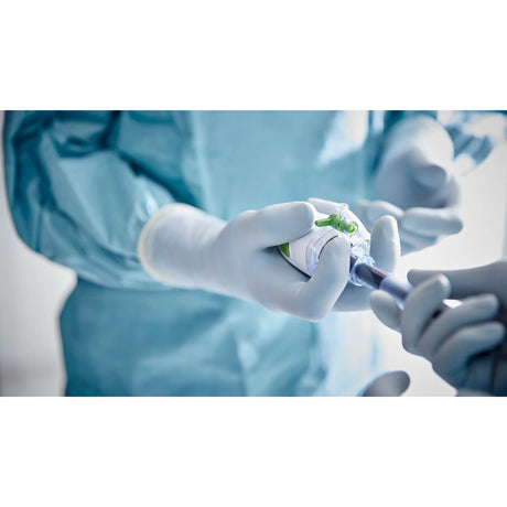 Surgical Glove Biogel® Surgeons Size 8.5 Sterile Latex Standard Cuff Length Micro-Textured Straw Not Chemo Approved - BeHope