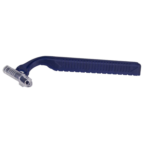 Personal Razor with Lubricating Strip Grip-N-Glide Single Edge Twin Blade NonSterile Disposable - BeHope