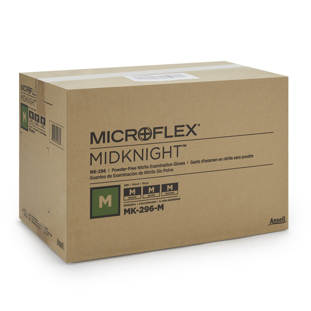 Exam Glove MICROFLEX® MidKnight™ Medium NonSterile Nitrile Standard Cuff Length Fully Textured Black Fentanyl Tested - BeHope