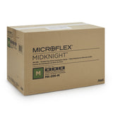 Exam Glove MICROFLEX® MidKnight™ Medium NonSterile Nitrile Standard Cuff Length Fully Textured Black Fentanyl Tested - BeHope