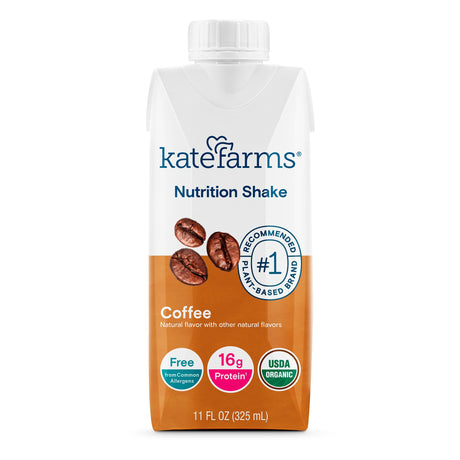 Oral Supplement Kate Farms Nutrition Shake Coffee Flavor Liquid 11 oz. Carton - BeHope