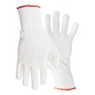 Cut Resistant Glove Liner Scepter Full-Finger Polyester / Stainless Steel White Medium - BeHope