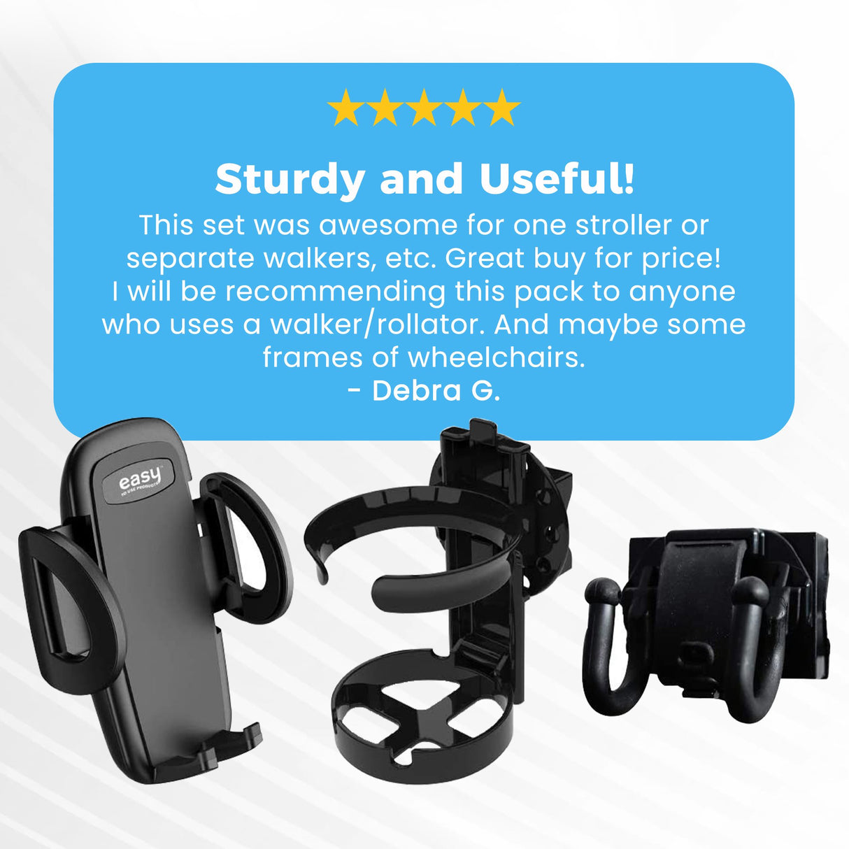 Easy Mobility Walker / Wheelchair Mobility Combo Pack For Walker / Wheelchair - BeHope