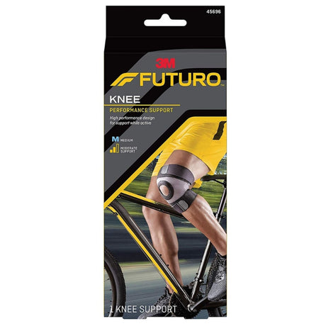 Knee Brace 3M™ Futuro™ Sport Moisture Control Medium Pull-On / Hook and Loop Strap Closure 15 to 17 Inch Knee Circumference Left or Right Knee - BeHope