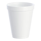 Insulated Drinking Cup Dart 10 oz. White Styrofoam Disposable - BeHope