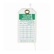 Equipment Tag Brady™ Inspection for Eye Wash Station Green / White 3 X 5-3/4 Inch Polyester 10 per Pack - BeHope