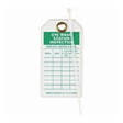 Equipment Tag Brady™ Inspection for Eye Wash Station Green / White 3 X 5-3/4 Inch Polyester 10 per Pack - BeHope