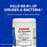 Surface Disinfectant Cleaner Opti-Cide® Max Premoistened Alcohol Based Manual Pull Wipe 160 Count Canister Alcohol Scent NonSterile - BeHope