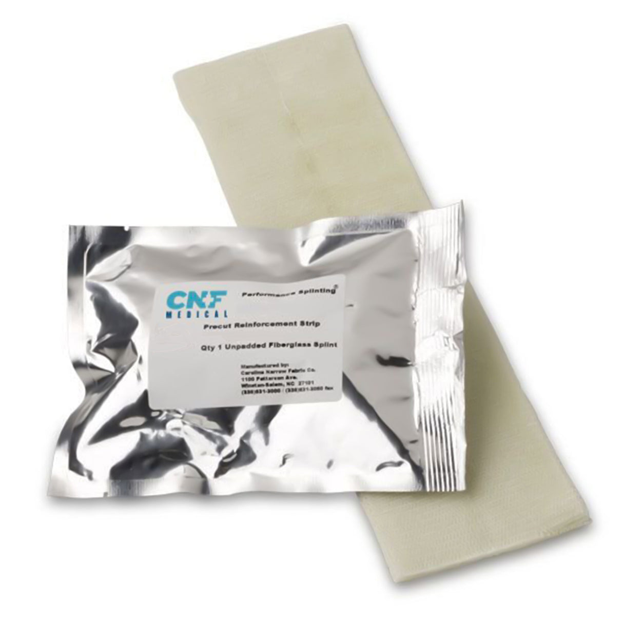 Unpadded Precut Splint Performance Splinting® 4 X 38 Inch Fiberglass White - BeHope