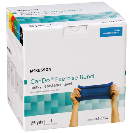 Exercise Resistance Band McKesson CanDo® Blue 5 Inch X 25 Yard Heavy Resistance - BeHope