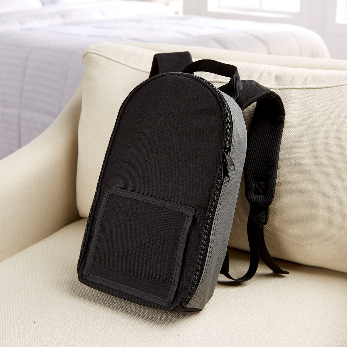 Feeding Pump Backpack McKesson Black, Pump Pocket, Outside View Window, Solution Wrap, Support Straps, 2 X 8 X 13 Inch - BeHope