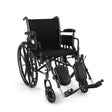 Lightweight Wheelchair McKesson Dual Axle Desk Length Arm Elevating Legrest Black Upholstery 18 Inch Seat Width Adult 300 lbs. Weight Capacity - BeHope
