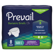 Unisex Adult Incontinence Brief Prevail® Bariatric Bariatric Size C Disposable Heavy Absorbency - BeHope
