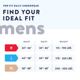 Male Adult Absorbent Underwear Prevail Per-Fit Pull On with Tear Away Seams Large Disposable Moderate Absorbency