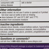 Allergy Relief Allegra 180 mg Strength Tablet 45 per Box - BeHope