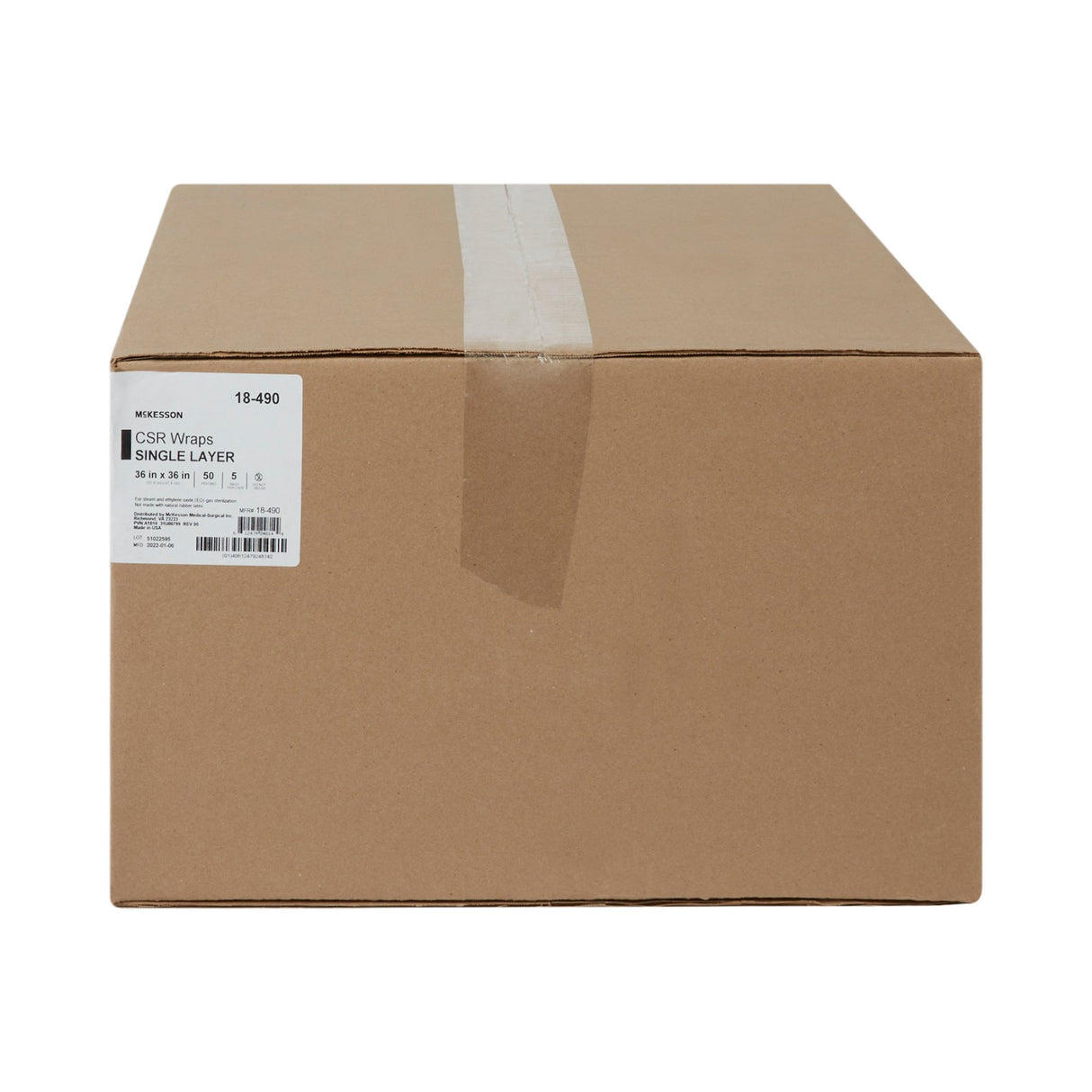 McKesson Sterilization Wrap Blue 36 X 36 Inch Single Layer Cellulose Steam / EO Gas - BeHope