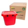 Mailback Chemotherapy Container TakeAway® Recovery System Red Base 21-1/2 L X 21-1/4 W X 18-1/2 H Inch Horizontal Entry 20 Gallon - BeHope