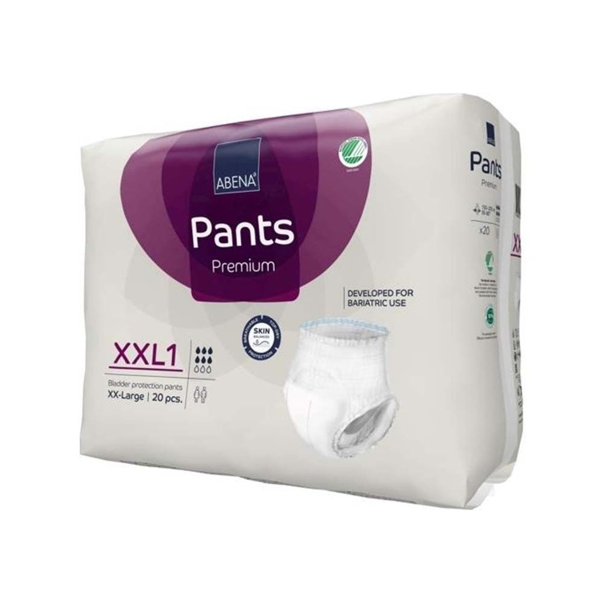 Unisex Adult Absorbent Underwear Abena® Premium Pants XXL1 Pull On with Tear Away Seams 2X-Large Disposable Heavy Absorbency - BeHope