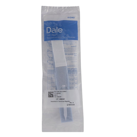 Tracheostomy Tube Holder Blue 19-1/2 X 1 Inch Bariatric Adult