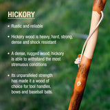 Walking Stick Brazos™ Twisted Wood 41 Inch Height Hickory - BeHope