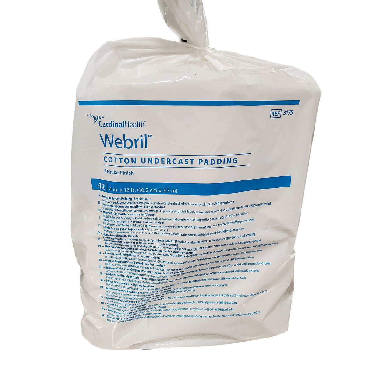 Cast Padding Undercast Webril™ 4 Inch X 4 Yard Cotton NonSterile - BeHope